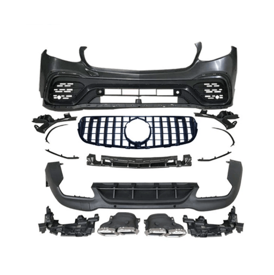 Daves Auto Accessories 2016-2019 Mercedes Benz GLC X253 To GLC63 AMG Front Bumper & Rear Diffuser Kit