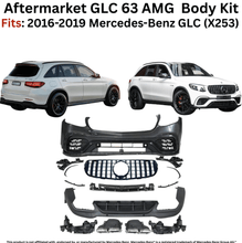 Load image into Gallery viewer, Daves Auto Accessories 2016-2019 Mercedes Benz GLC X253 To GLC63 AMG Front Bumper &amp; Rear Diffuser Kit