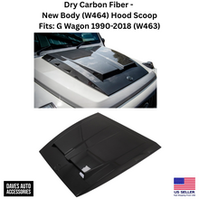 Load image into Gallery viewer, G Wagon W464 BRS Style Dry Carbon Fiber Hood Bonnet Scoop Fits: W463 1990-2018