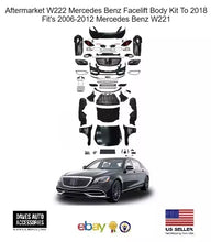 Load image into Gallery viewer, Aftermarket Facelift W222 Conversion Body Kit Fit&#39;s 06-13 Mercedes Benz W221