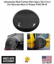 Load image into Gallery viewer, Aftermarket Real Carbon Fiber Spare Wheel Cover For W463 Mercedes G-Wagon 90-18