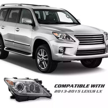 Load image into Gallery viewer, Aftermarket Xenon OE Style Headlights Pair Fit&#39;s 2010-2016 LEXUS LX570, 570