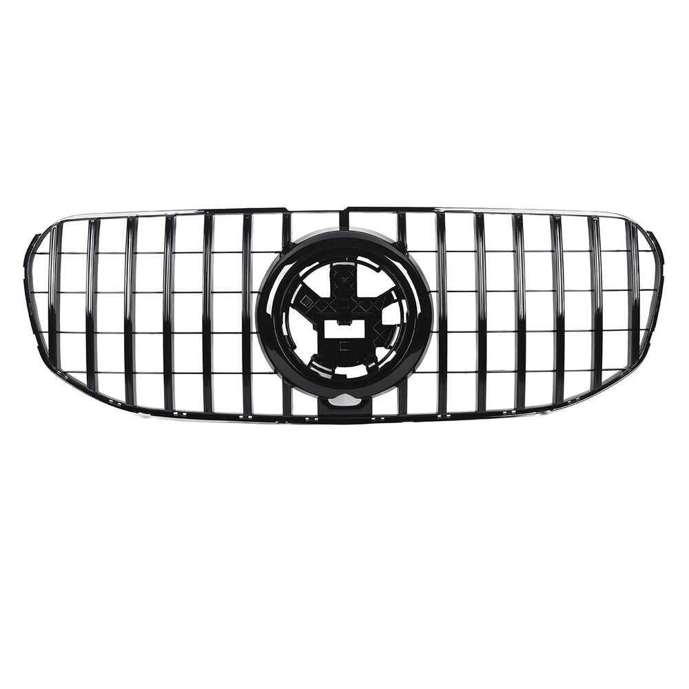 All Black Front GT Grille WITH CAMERA HOLE For Mercedes Benz X167 GLS 20-22