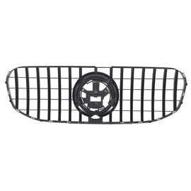 All Black Front GT Grille WITH CAMERA HOLE For Mercedes Benz X167 GLS 20-22