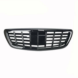 All black Grill for 13-20 Mercedes Benz S-Class W222 S400 S500 with camera hole