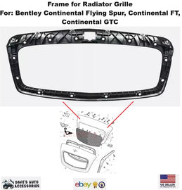 Bentley Continental GT GTC Flying Spur Radiator Grille Frame Bracket Support NEW