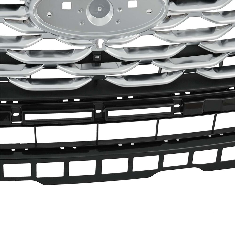 Bumper Front Platinum Grille Chrome For Ford Explorer 2020 2021 2022 LB5Z8200DC
