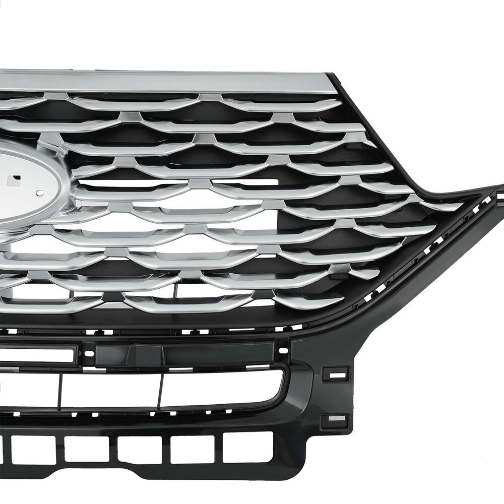 Bumper Front Platinum Grille Chrome For Ford Explorer 2020 2021 2022 LB5Z8200DC