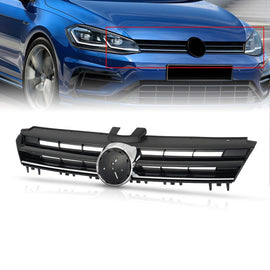 Bumper Grille For 2015-2017 Volkswagen Golf Golf Sportwagen Textured Shell