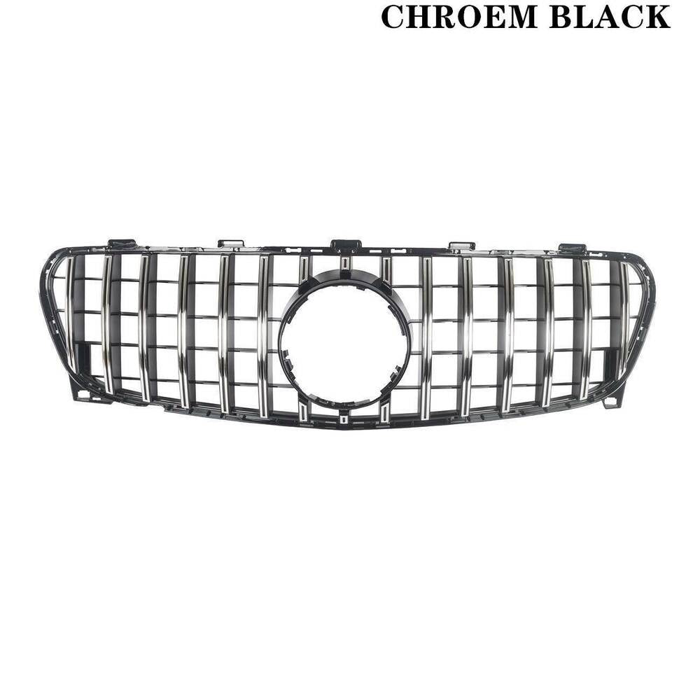 Chrome Black GT R Grille for Mercedes X156 GLA-CLASS 2018-2020 GLA200 250 45 AMG