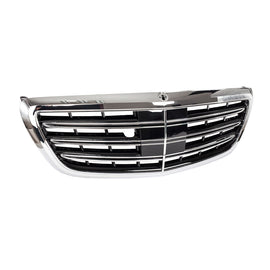 Chrome Front Bumper Grill MayBach Style For Mercedes Benz S-Class W222 2014-2020