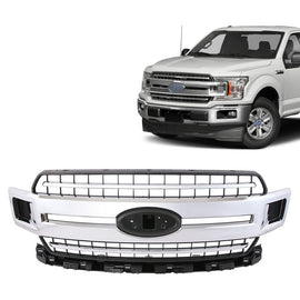 Chrome Grille JL3Z-8200-EA For 2018-2020 Ford F-150 Front Radiator Grill