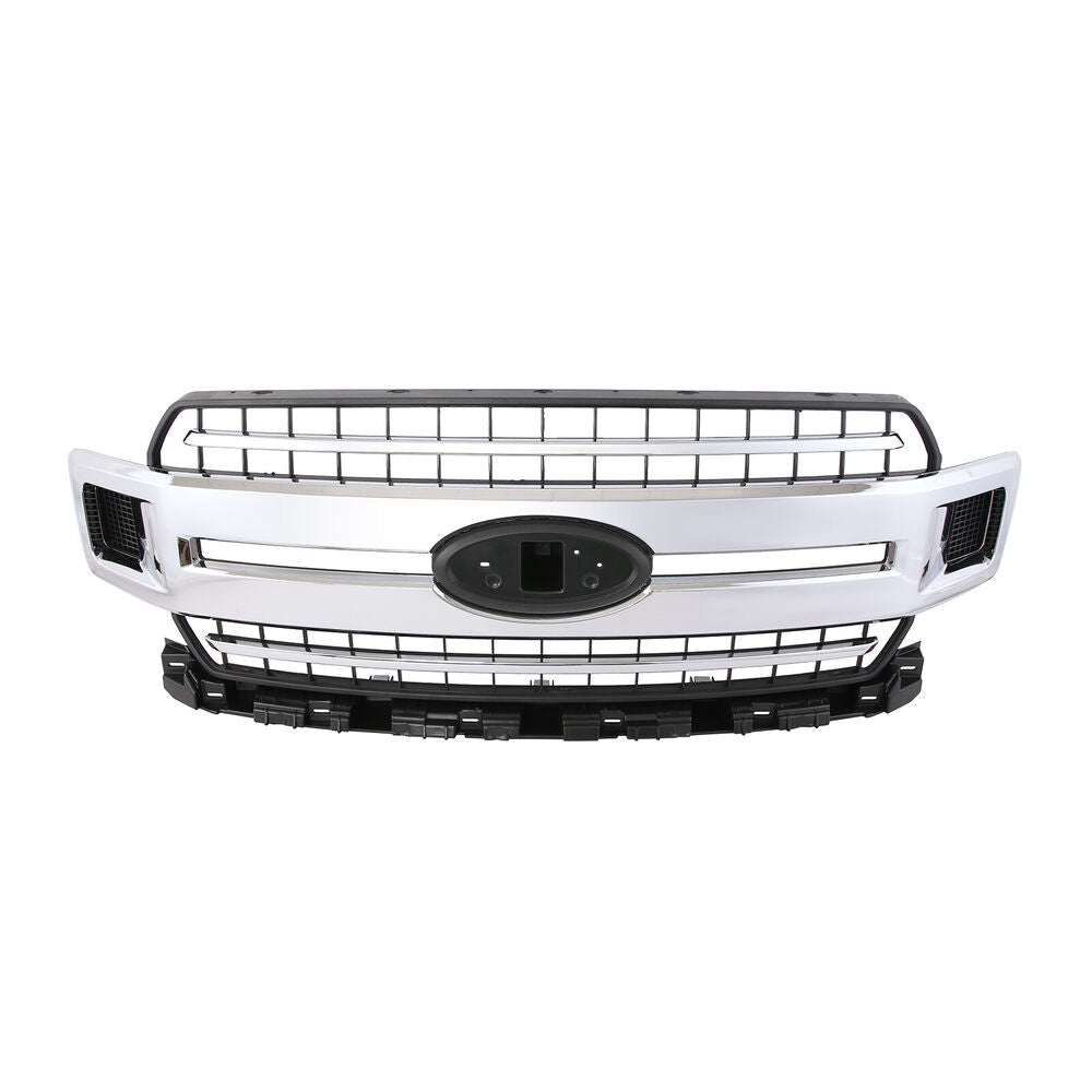Chrome Grille JL3Z-8200-EA For 2018-2020 Ford F-150 Front Radiator Grill