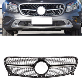 DIAMOND Grille for Mercedes X156 GLA-CLASS Pre-facelift 2014-2017 BLACK CHROME