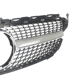 Diamond Front Grille Grill For 15-18 Mercedes Benz W205 C-Class C250 C300 C400