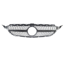 Load image into Gallery viewer, Diamond Grill For Mercedes-Benz W205 C-CLASS Pre-facelift 2015-2018 Black