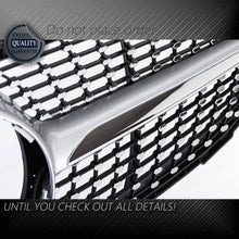 Load image into Gallery viewer, Diamond Grill For Mercedes Benz W205 C Class C250 C300 C400 2015-2018 Silver