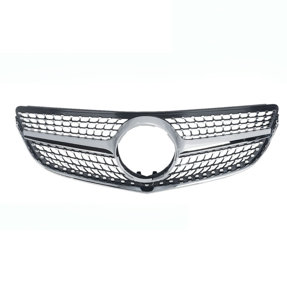 Diamond Grill for Mercedes W207 E-CLASS Coupe facelift 2014-2017 Silver
