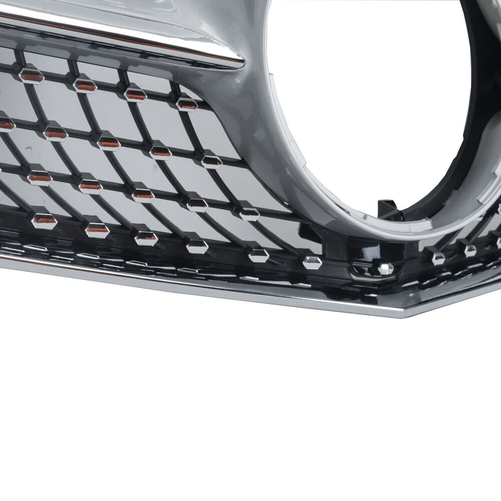 Diamond Grill for Mercedes W207 E-CLASS Coupe facelift 2014-2017 Silver