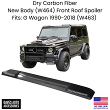 Load image into Gallery viewer, New W464 2019 Style Carbon Fiber Front Roof Spoiler For 1990-2018 G Wagon W463
