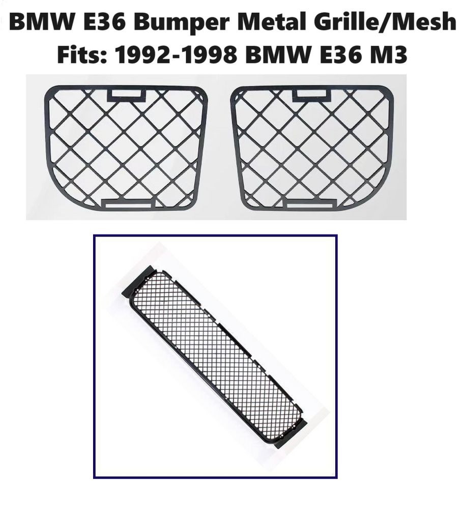 1992-98 BMW E36 M3 LOWER CENTER REPLACEMENT FRONT BUMPER MESH GRILLE COVER GRILL