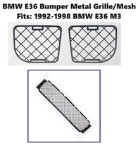 Load image into Gallery viewer, 1992-98 BMW E36 M3 LOWER CENTER REPLACEMENT FRONT BUMPER MESH GRILLE COVER GRILL