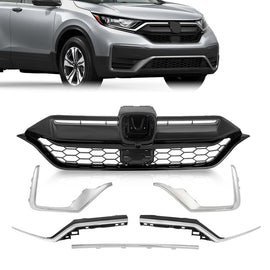 FIT 2020-2022 HONDA CRV FRONT GRILLE HEADLIGHT TRIM FOG LIGHT BRACKET SET 6PCS