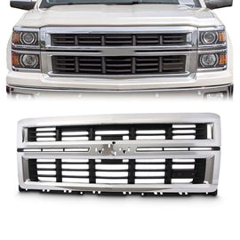 Fit 2014-2015 Chevrolet Silverado 1500 Front Grille Chrome Surround 23259621