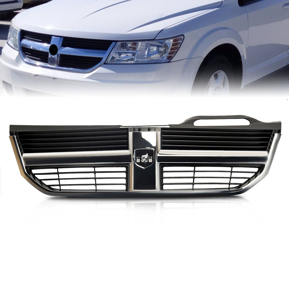 Fit For 2009-2010 Dodge Journey Front Bumper Radiator Grille Chrome CH120033