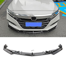 Load image into Gallery viewer, Fit Honda Accord 2018-2021 Glossy Black Front Bumper Body Kit Spoiler Lip 3PCS