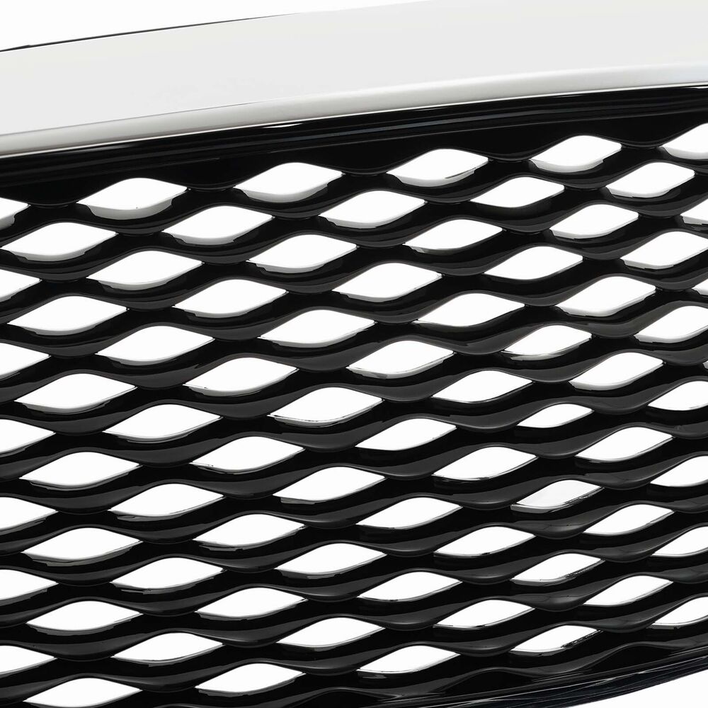Fits Infiniti QX60 2016-2020 Front Bumper Upper Grill Grille Badgeless Chrome