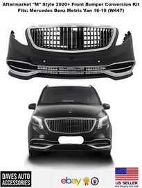 For 16-20 Mercedes-benz W447 Metris Upgrade Maybach Style Front Bumper Body Kit