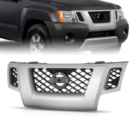 For 2009 2010 2012 2013 Nissan Xterra Silver Shell Grille Assembly