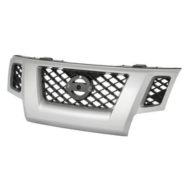 For 2009 2010 2012 2013 Nissan Xterra Silver Shell Grille Assembly