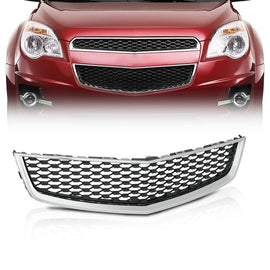 For 2010-2015 Chevrolet Equinox Front Lower Grille Chrome Shell Black Insert