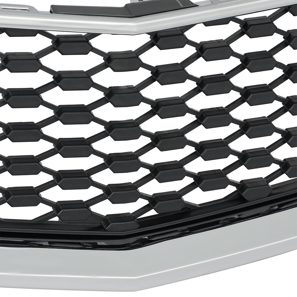 For 2010-2015 Chevrolet Equinox Front Lower Grille Chrome Shell Black Insert