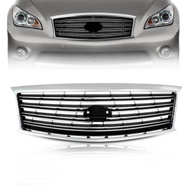 For 2011-2013 Infiniti M37 M56 Non Sport Front Grille Chrome 62310-1MA0B