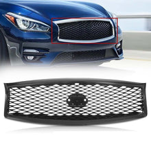 Load image into Gallery viewer, For 2015-2019 Infiniti Q70 Q70L Front Bumper Grille Glossy Black W/Camera Option