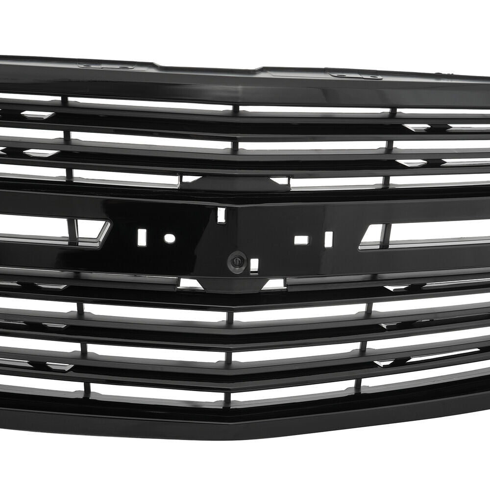 For 2015-2020 Chevrolet Chevy Tahoe Front Upper Main Gloss Black Grille Grill