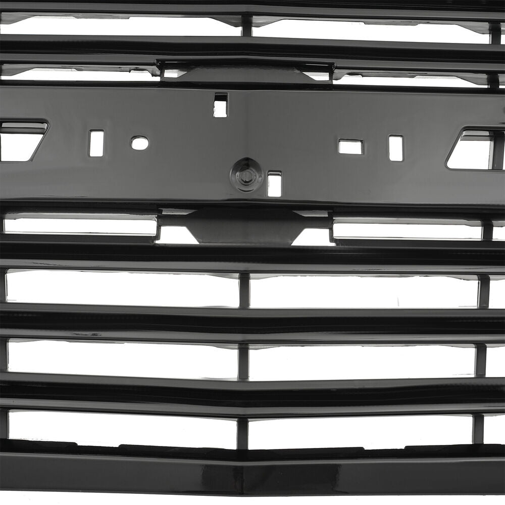 For 2015-2020 Chevrolet Chevy Tahoe Front Upper Main Gloss Black Grille Grill