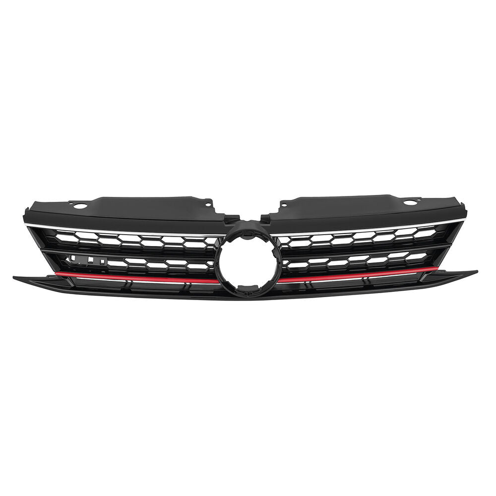 For 2015 2016 2017 VW Volkswagen Jetta GLI Front Bumper Grille Grill Red Trim