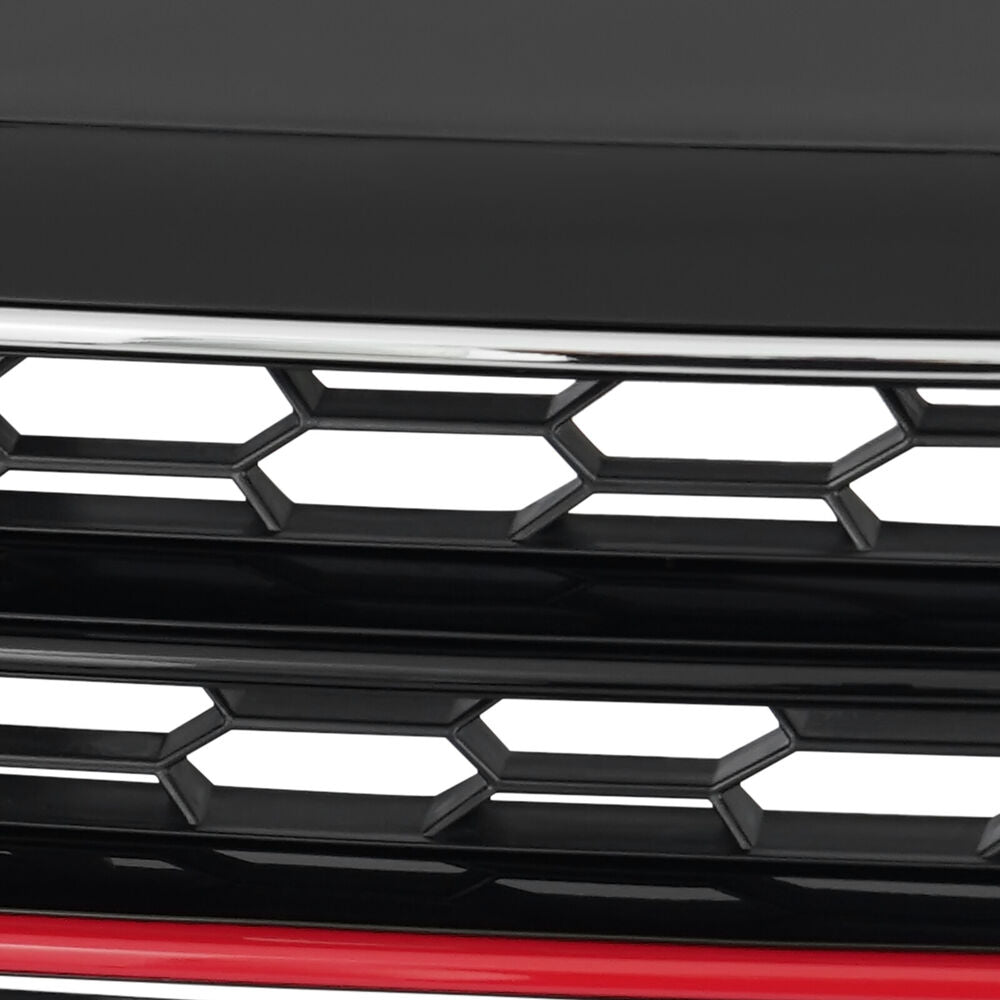 For 2015 2016 2017 VW Volkswagen Jetta GLI Front Bumper Grille Grill Red Trim