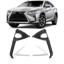Load image into Gallery viewer, For 2016-2019 Lexus RX350 RX450H Pair Fog Light Cover Bezel w/ Chrome Trim LH RH