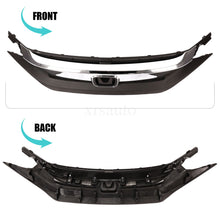 Load image into Gallery viewer, For 2016 2017 2018 Honda Civic Front Bumper Grille Grill Kit W/Chrome Eyelid