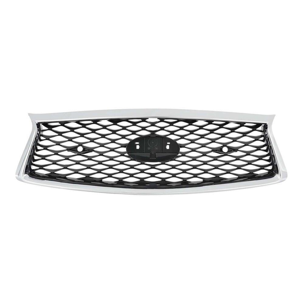 For 2018-2022 Infiniti Q50 Sport Front Bumper Chrome Upper & Lower Grille Grill