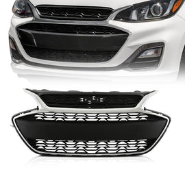 For 2019-2022 Chevrolet Spark Front Grille Assembly Black w/Chrome Trim 42687998