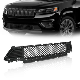 For 2019-2023 Jeep Cherokee Black Bumper Lower Grille Without Holes 68288044AB
