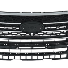 Load image into Gallery viewer, For 2020-2022 Ford Explorer Front Bumper Upper Grille Gloss Black W/ Chrome Trim