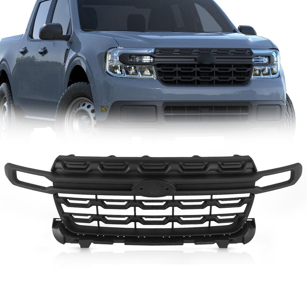 For 2022-2023 Ford Maverick Front Grille Grill Assembly Matte Black NZ6Z8200AA