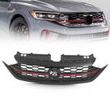 For 2022 2023 2024 VW Volkswagen Jetta Grill Front Bumper Grille W/ Red Trim